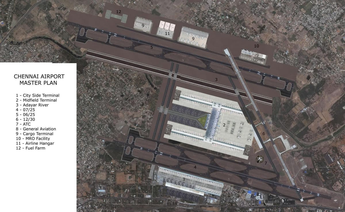 რუკა Chennai აეროპორტში