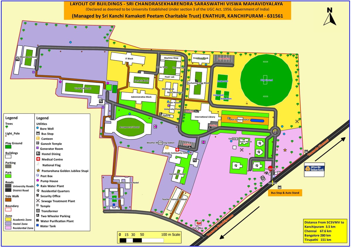 რუკა VIT Chennai Campus