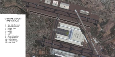 რუკა Chennai აეროპორტში