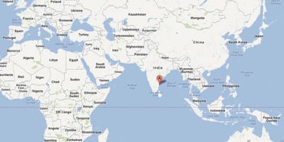 Chennai მსოფლიო რუკა
