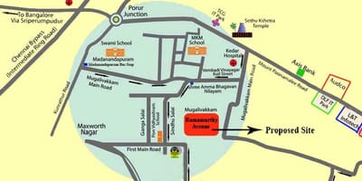 Porur Chennai რუკა
